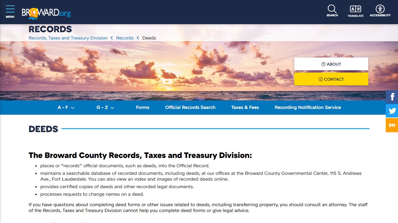 Records Deeds - Broward County, Florida